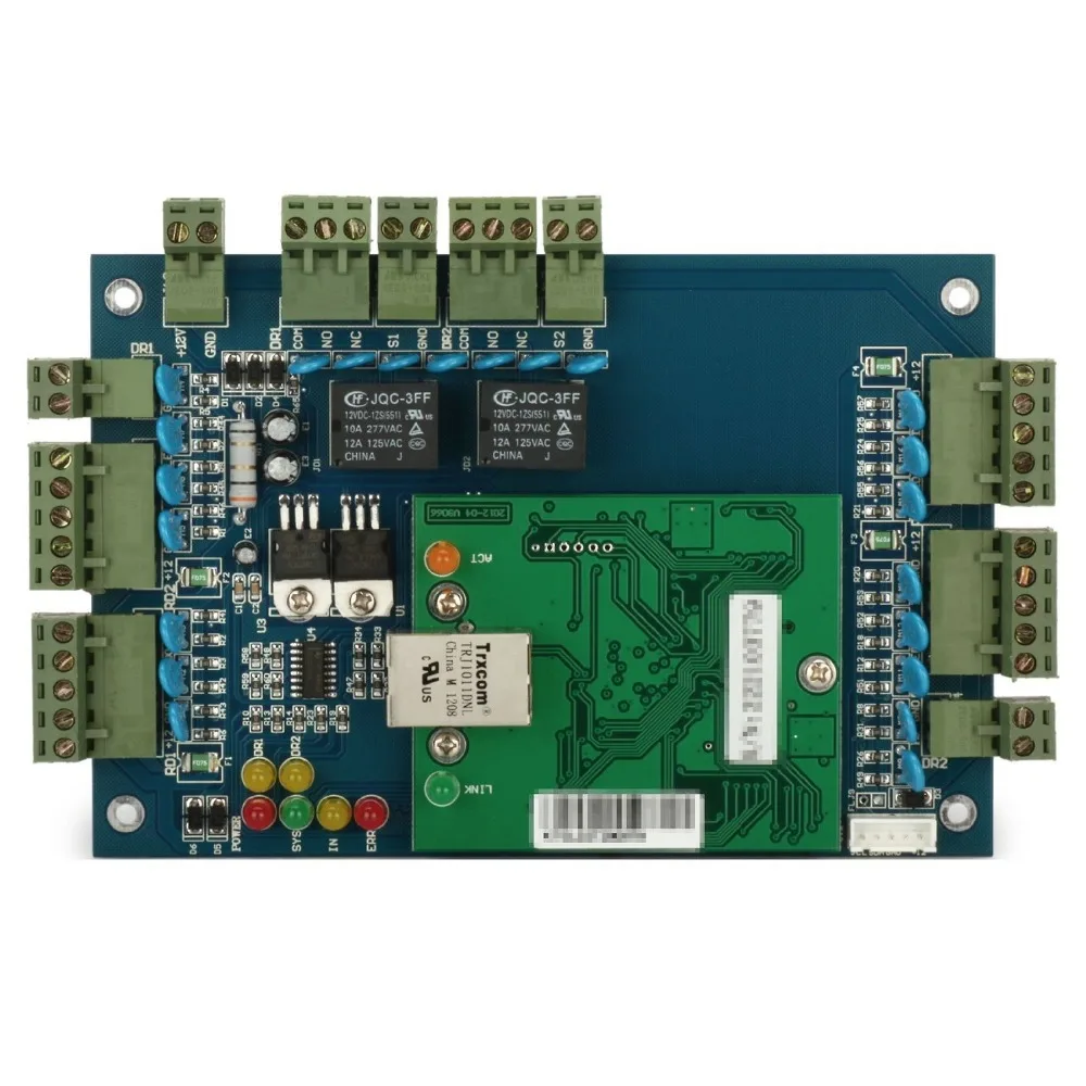 LAN TCP/IP разъем RFID IC 2 двери 4 читатель контроллер доступа панели управления Совета для введите двери контроля доступа система