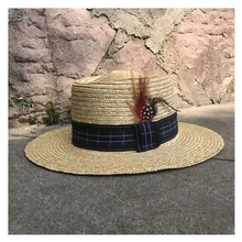 Женская и мужская шляпа из свинины, шляпа от солнца, Панама, летняя пляжная шляпа, женская пляжная шляпа с широкими полями, Пляжная Панама, джазовая шляпа, размер 56-58 см