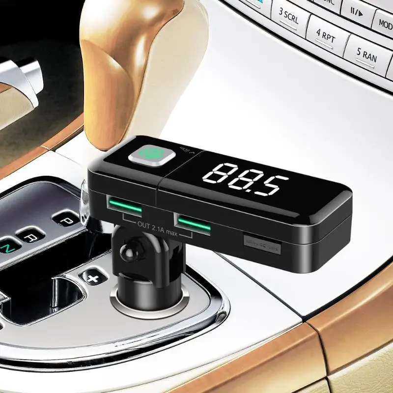VODOOL Складной автомобильный беспроводной Bluetooth fm передатчик комплект громкой