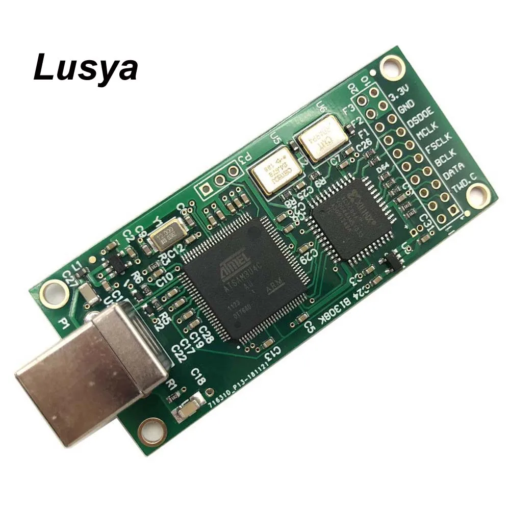 HIFI комбо 384 USB к I2S цифровой интерфейс обратитесь Amanero IIS поддержка DSD512 32 бит выход