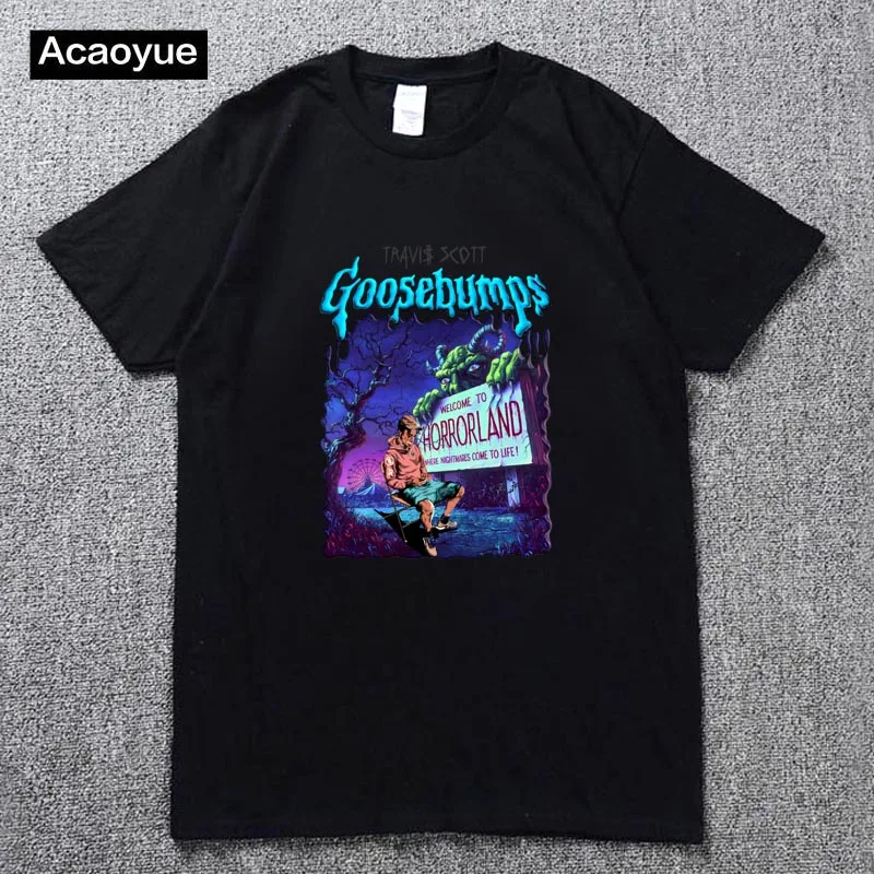 

2019 Summer Men's Casual T-Shirt Cartoon Print Cotton Short Sleeve T-Shirt Men's Game T-Shirt Tops Large Size