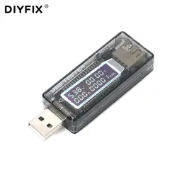 DIYFIX USB Тестер DC Цифровой вольтметр Amperimetro напряжение измеритель тока ёмкость Амперметр детектор запасные аккумуляторы для телефонов