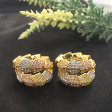 Lanyika, модные ювелирные изделия, простые и прозрачные серьги со змеей, нестандартные, полностью микро-инкрустация, микро покрытие, банкет, популярный лучший подарок