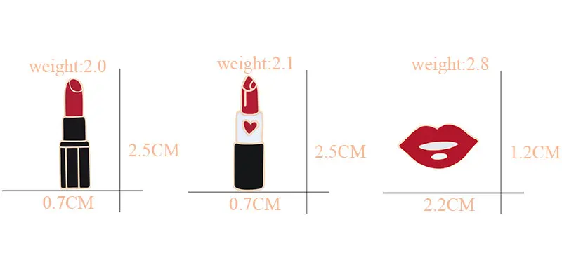 Новинка, сексуальная помада, креативная брошь, воротник, шляпа, металлическая эмаль, булавка, броши для женщин, популярные лацканы, булавки, значок, ювелирное изделие, подарок
