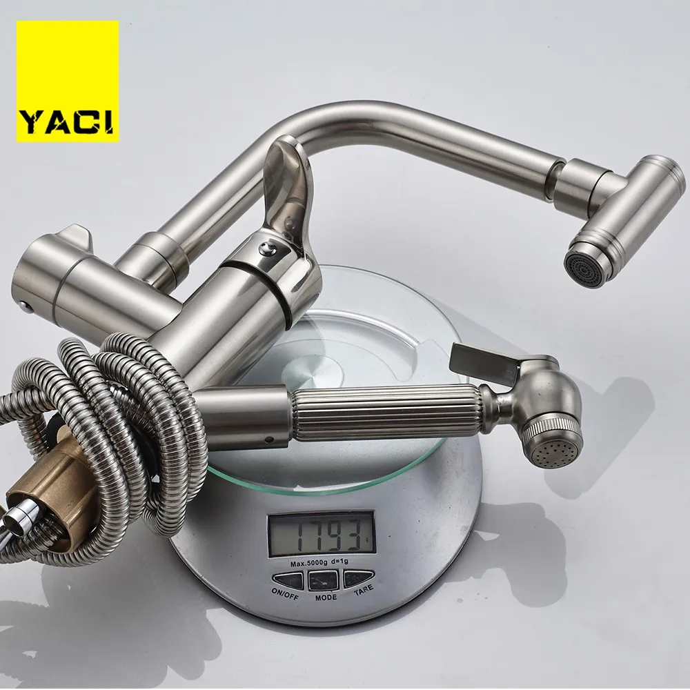 YACI 98 кухонные краны выдвижной душевой опрыскиватель дека крепление раковина