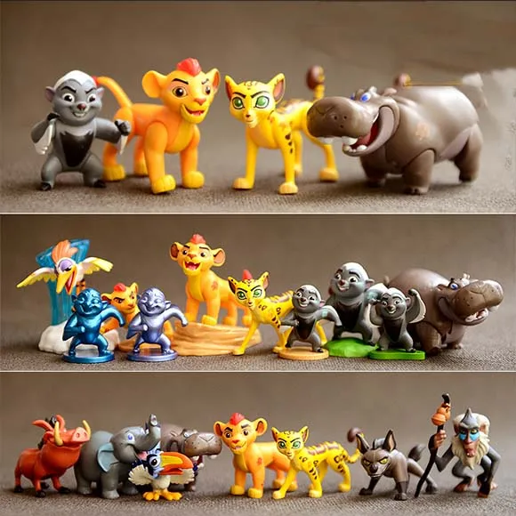 

New good quality Cute 1 piece high Simba Lion king Hyena Hippo Monkey action toys, Simba animal doll for children gifts B519