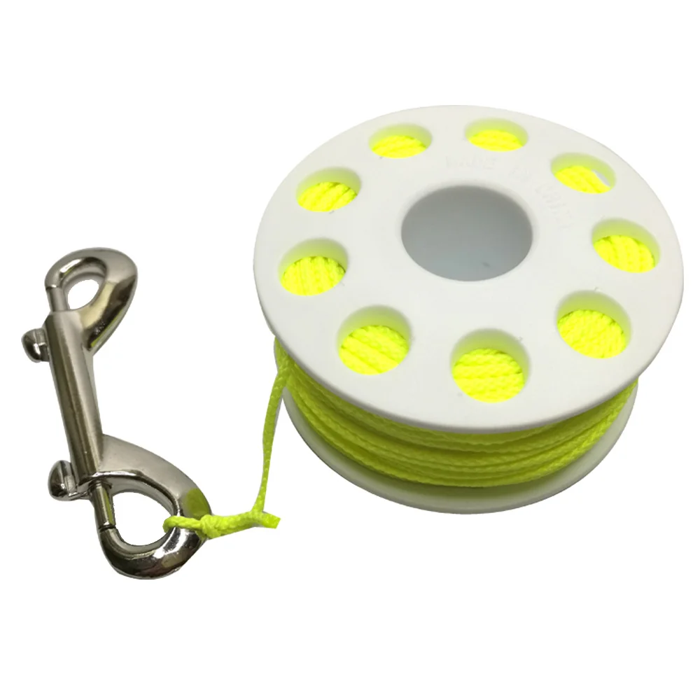 Cena 30m nurkowanie z aparatem tlenowym wrak kołowrotek z mosiądzu podwójne zakończył się spinka jaskini szpuli wrak linii prowadzącej kołowrotek