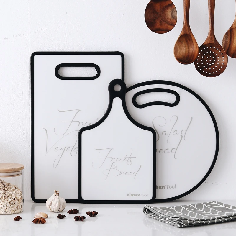 식품 학년 PP 주방 빵 절단 보드 고기 플라스틱 항균 세트 도마 칼 가정용 과일 야채 자르고