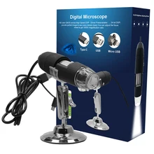 Цифровой электронный микроскоп 1000x увеличение эндоскоп с подставкой Высокое качество