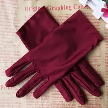 

Fashion Stretch Satin Gloves for Women Evening Party Formal Prom Stretch Gloves Women Wrist Gloves Wholesale