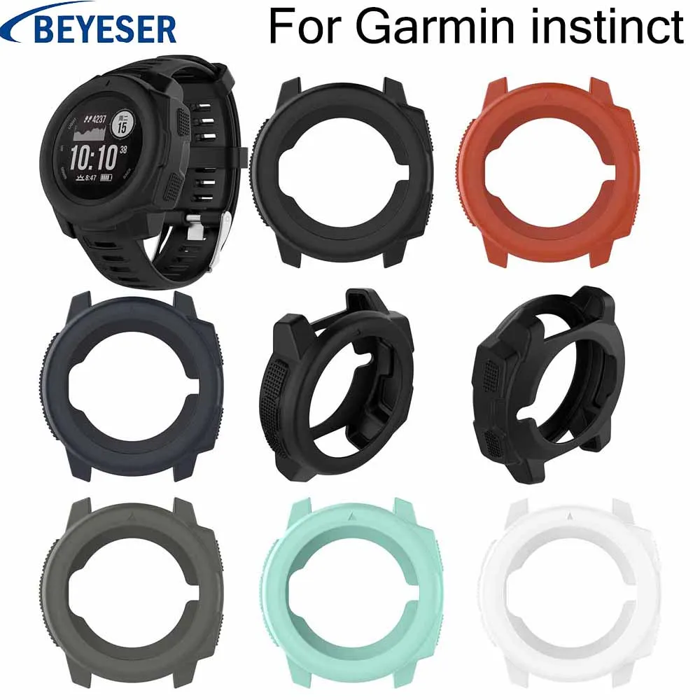 

Soft Ultra-Slim TPU Protection Silicone Full For Garmin instinct Case Cove Smart Cover Watch Full Case Cover 2019 New Fashion