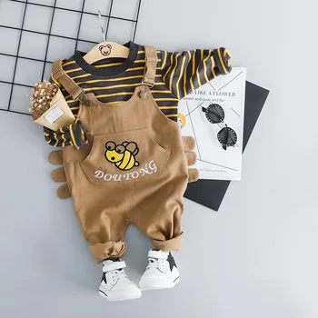 

Baby Boy Clothes 2019 Spring Autumn Infant Toddler Baby Clothing Sets newborn baby girl clothes T-Shirt Tops+Rompers 2PCS suit