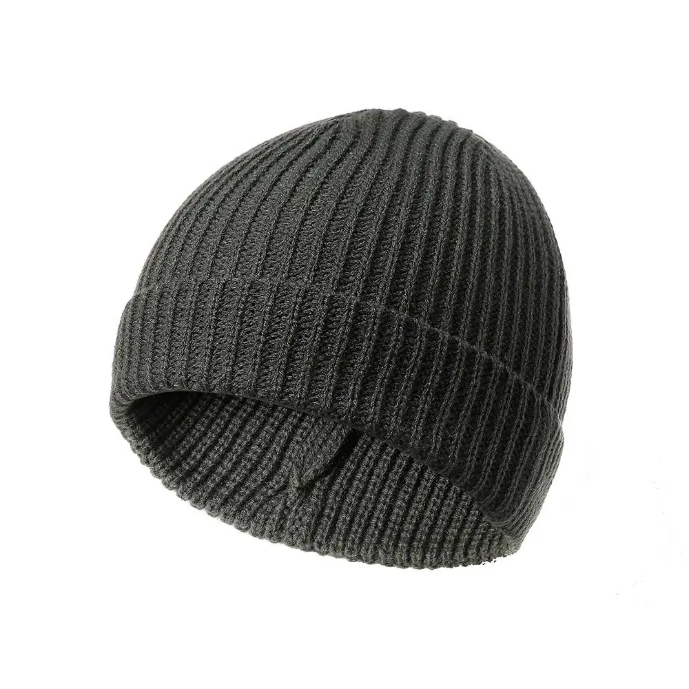 COKK женская шапка осень зима вязаный берет стрейч шапки для мужчин и женщин Зимняя шапочка Повседневная шапка женская Милая Gorras - Цвет: Dark Grey