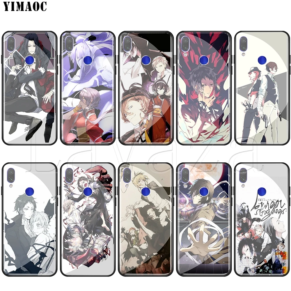 

Lavaza Bungou Stray Dogs Tempered glass TPU Case for Redmi Note 4X 5 6 6A 7 Pocophone F1