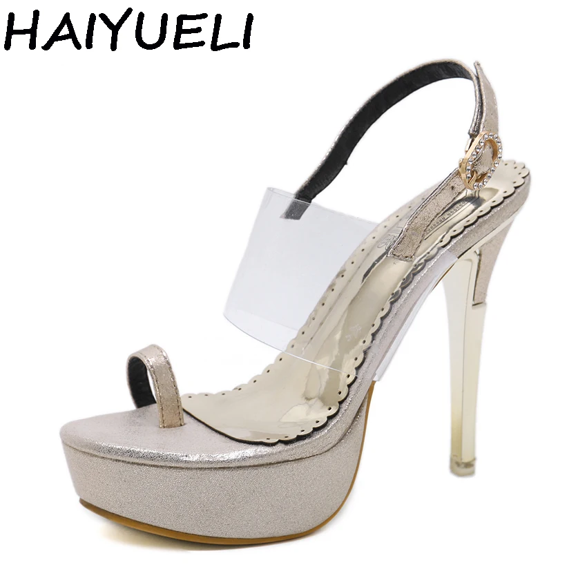 toe ring high heel sandals