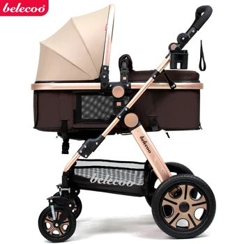 

Belecoo Baby Stroller In Summer Seat Lay Light Folding Baby Infant Car Shock High Landscape