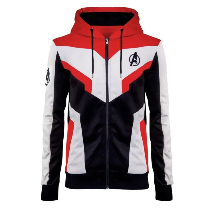 Avengers Endgame Quantum Realm Sweatshirt Jacket Advanced Tech Hoodie Cosplay Costumes Captain America Iron Man sportswear