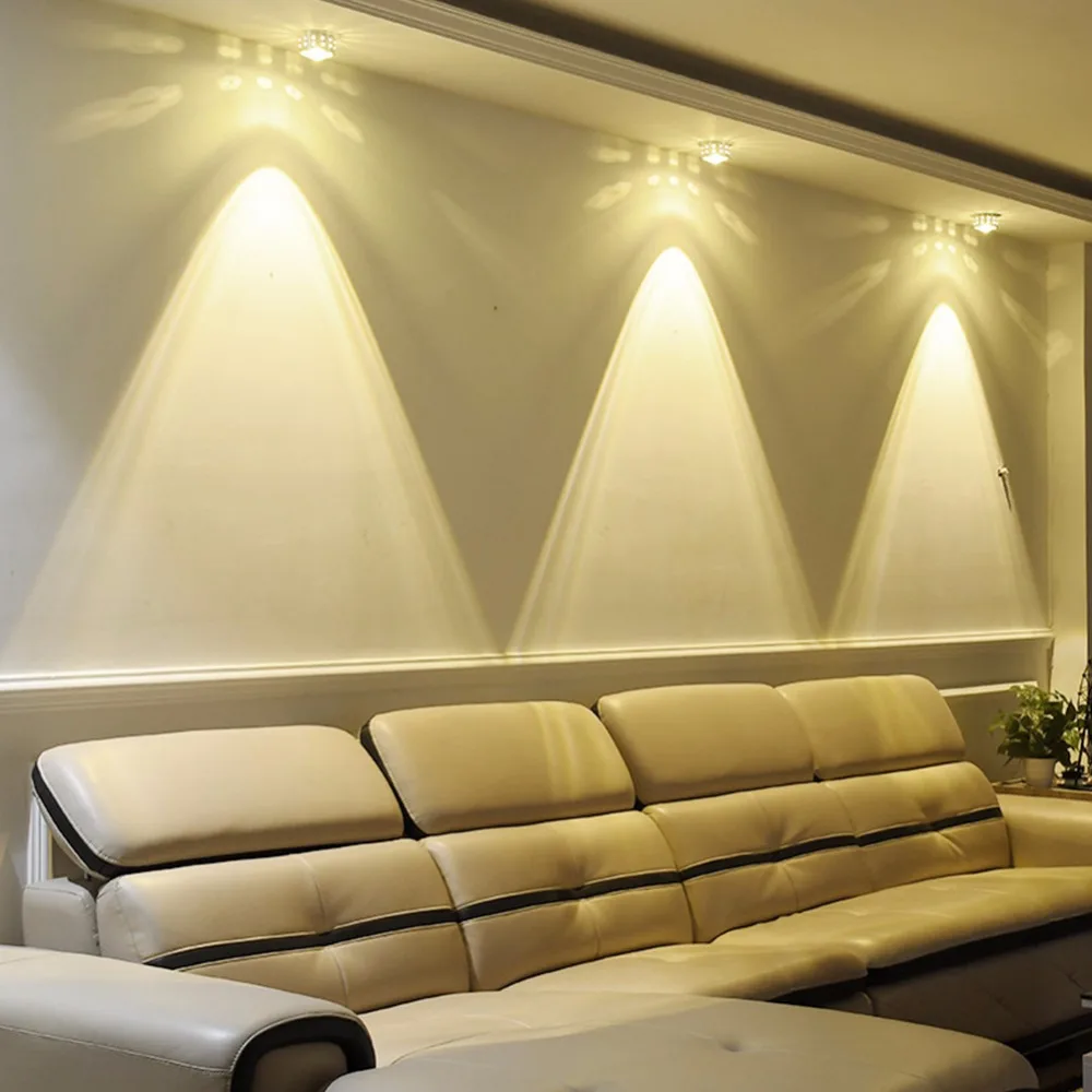 

Modern LED Ceiling Light 3W RGB Porch Lamp Surface Mount Flush Balcony Corridors Decor Lighting Fixture Living Room