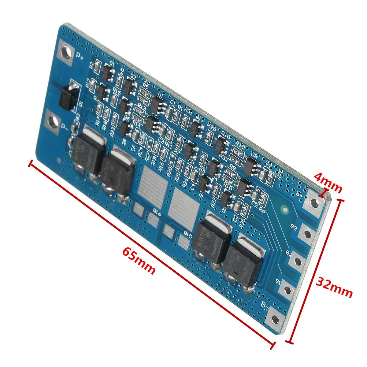 

New Arrival 4S 20A LiFePo4 LiFe Battery Packs BMS Protection PCB Board 4 Cells 12.8V 14.4V 65X32X4mm Board Module