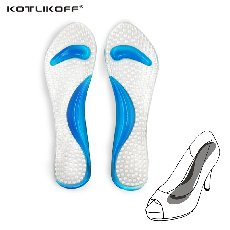 

KOTLIKOFF 2 Piar NEW 2017 Non-Slip Sandals High Heel Arch Cushion Support Silicone Gel Pads Shoes Insoles shoes accessories