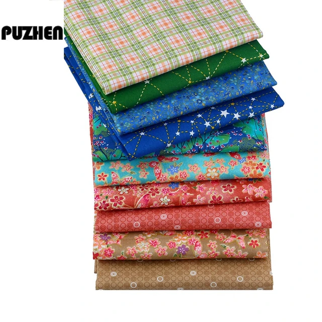 Japanese Style Patchwork Cotton Quilting Fabric Fat Quarter Bundles