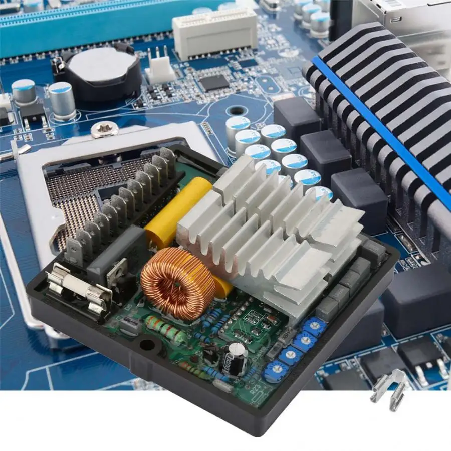 

Generator Voltage Regulator 50-270AC 50/60HZ SR7-2G Generator Automatic Voltage for Brushless Generator Electric Motor