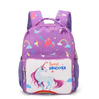 

Nylon Children School Bag Cute Cartoon Unicorn Kids Bags Kindergarten Backpack for Boys Girls Baby School Bags For 3-6 Years Old