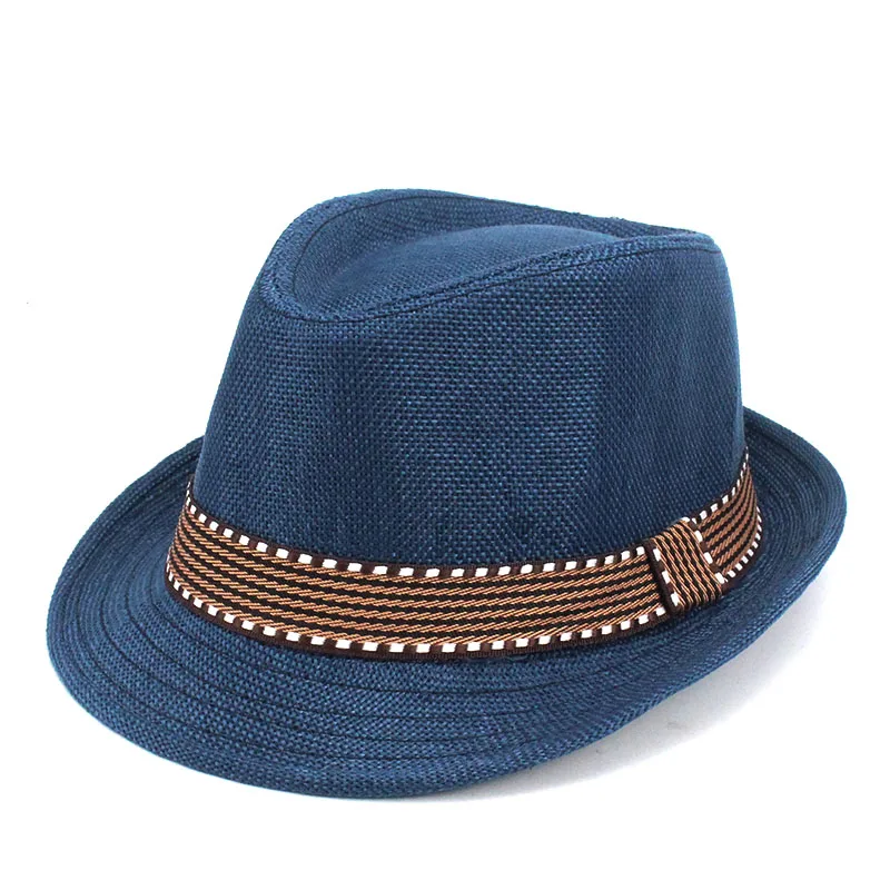 Children Jazz Cap Sun Cap Summer Hat For Girls Boys Panama Hat Photography Props 2-6 Years old 52CM