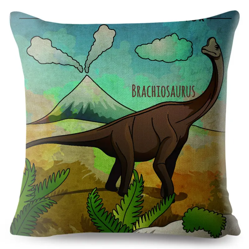 Jurassic Dinosaur Plesiosaur Print Throw Pillow Cushion Covers  Pillows Cases