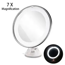 RUIMIO новый пакет 7X увеличительные зеркала макияж зеркало с мощностью присоска-замок яркий рассеянный свет 360 градусов вращающийся