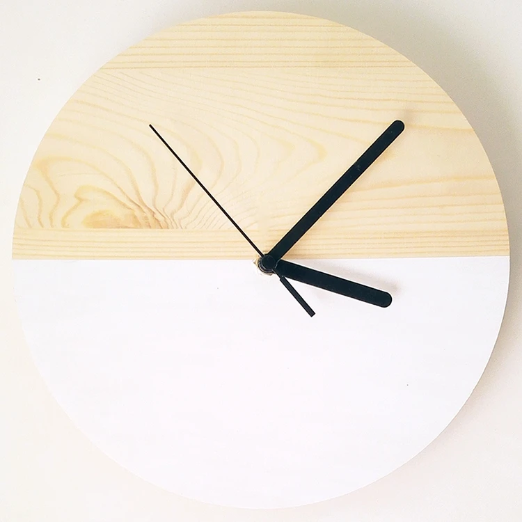

Wooden Creative Wall Clock Modern Design Nordic Simple Wall Clock Silent Bedroom Quartz Wall Clock Living Room Decoration 50C364