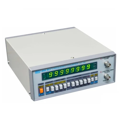 

Hongkong Longwei TFC-1000L Frequency Meter 8 High Brightness LED Display\ Frequency Ranges 10Hz to 1 GHz