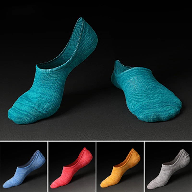 

6 Colors Men's Low Cut Cotton Boat Socks Running Walking Yoga Ankle Sport Socks slippers for GYM Sports Short Stocking
