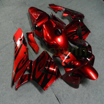 

Custom motorcycle article for CBR600RR 2003-2004 F5 motor Fairing+Botls+Injection mold black flames ABS Plastic