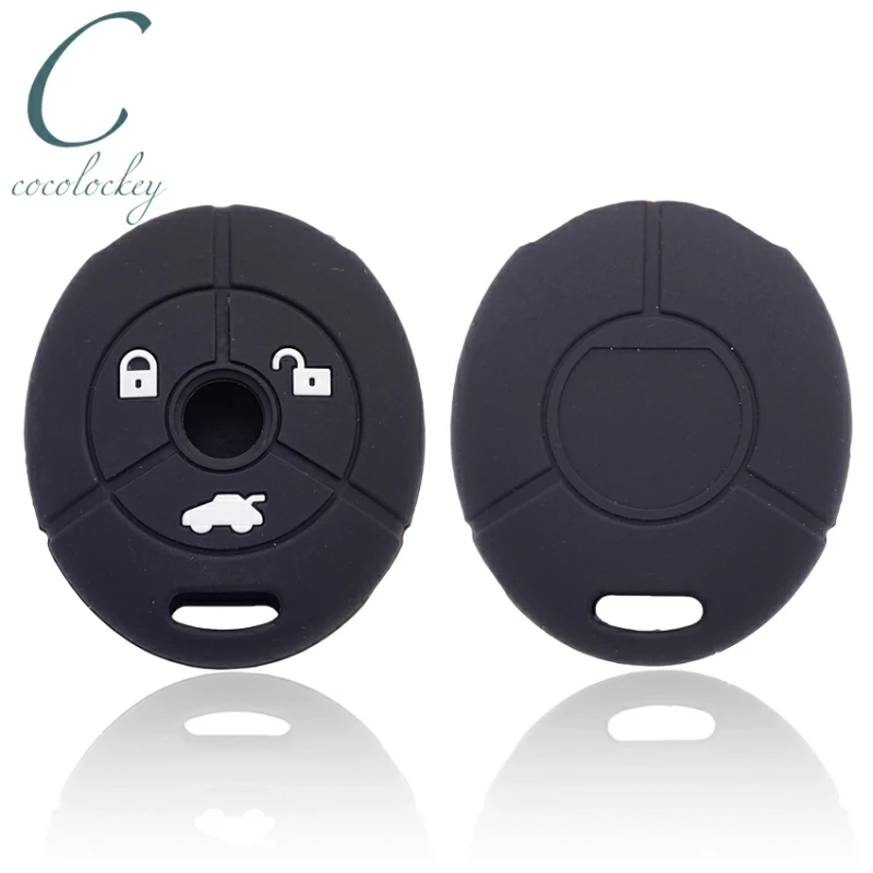 

Cocolockey Silicone Car Key Cover Fit for MG Rover 25 35 ZT 3Buttons Remote Key Rubber Car Key Case Car Styling