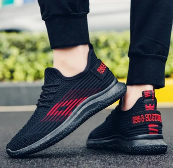 

Spring and Autumn New Men's Shoes Breathable Mesh Shoes Shock Absorption Lightweight Casual Comfortable Wear-resistant