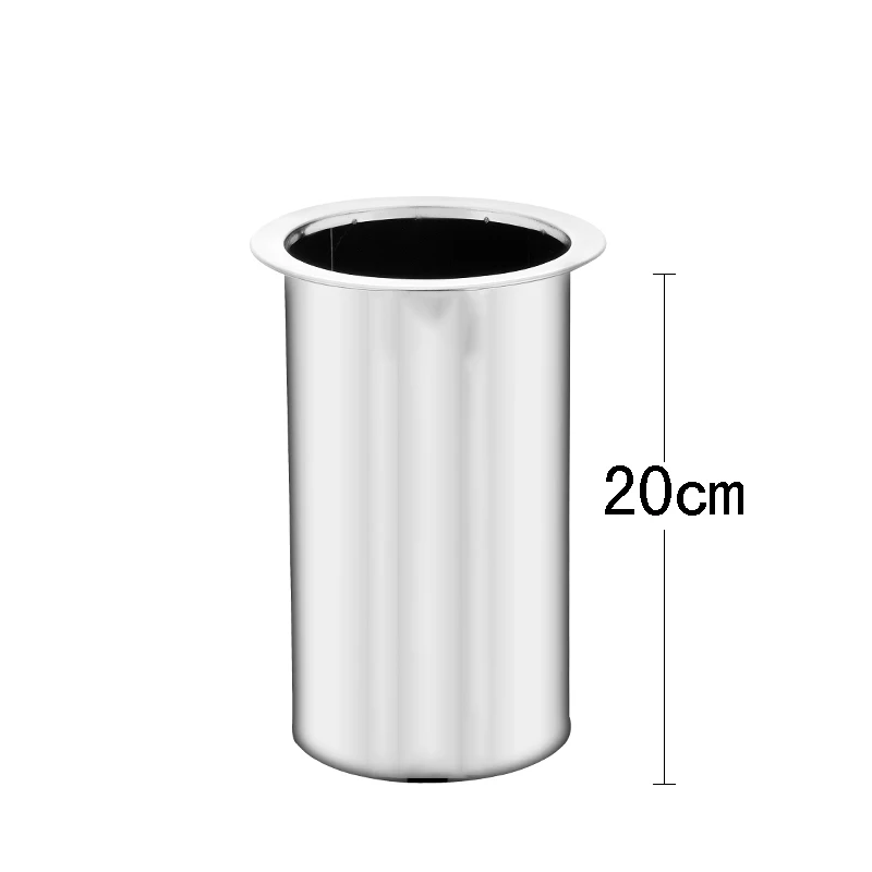 GIEMZA Tall ваза из нержавеющей стали Настольная или напольная металлическая ваза для цветов большая 1 шт. держатель Декор круглые металлические серые вазы подставка - Цвет: 20CM