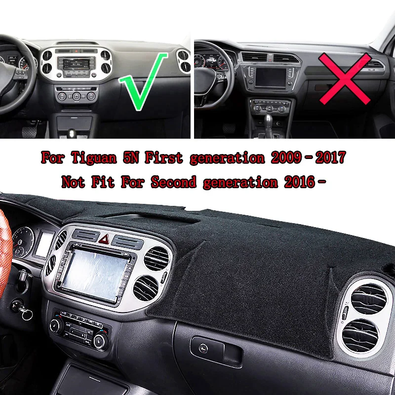 Коврик для приборной панели автомобиля Volkswagen VW Tiguan 2009 2015 защита от УФ