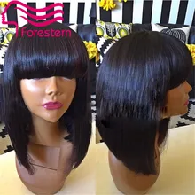 Glueless Full Lace Human Hair Wigs For Black Women Brazilian Bob Wigs Human Hair Lace Front Wigs With Baby Hair Full Lace Wigs