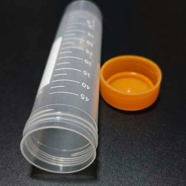 8Pcs/lot 50ml Flat Bottom Centrifuge Tubes with Screw Caps