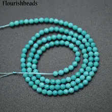 Натуральный голубой бирюзовый алмазные граненый 3 мм камень семян Круглый Loose бусы