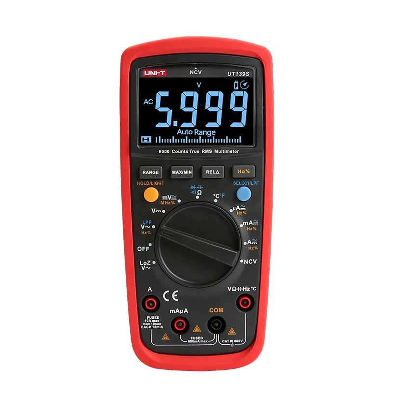 UNI-T UT139S True RMS Digital Multimeter Multimeter Temperature Probe LPF pass filter LoZ low impedance input + tools bags цена UNI-T UT139S True RMS Digital Multimeter Multimeter Temperature Probe LPF pass filter LoZ low impedance input + tools bags цены онлайн