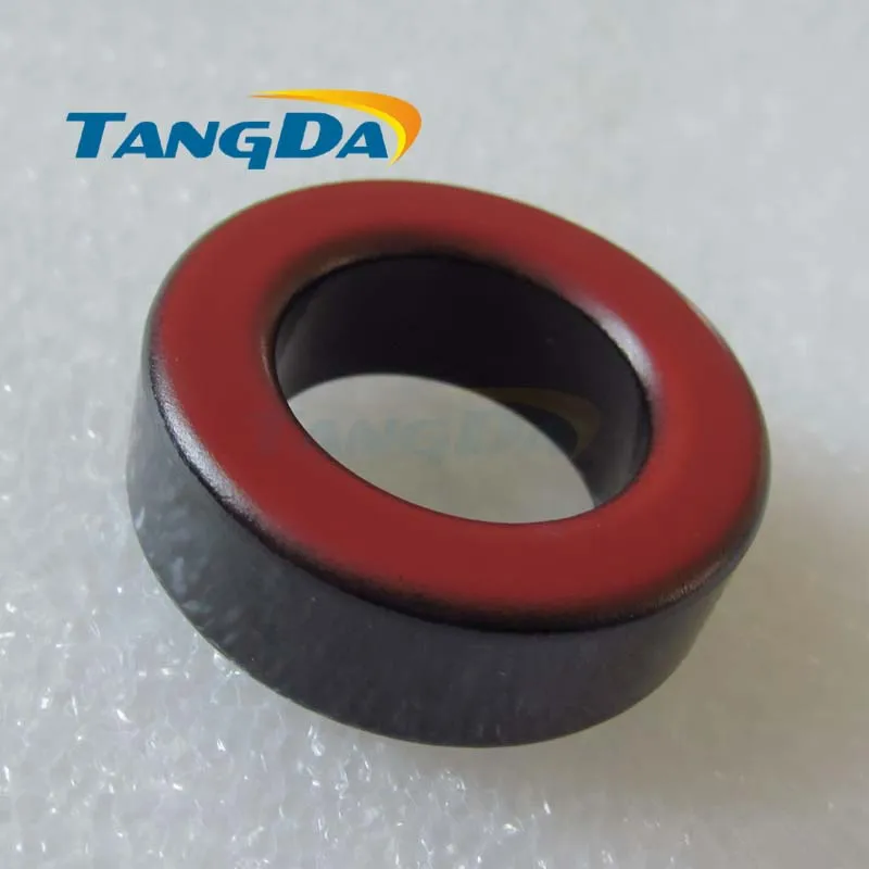 

Tangda Iron powder cores T80-14 OD*ID*HT 21*12*6.5 mm 7.4nH/N2 14ue Iron dust core Ferrite Toroid Core toroidal Black red