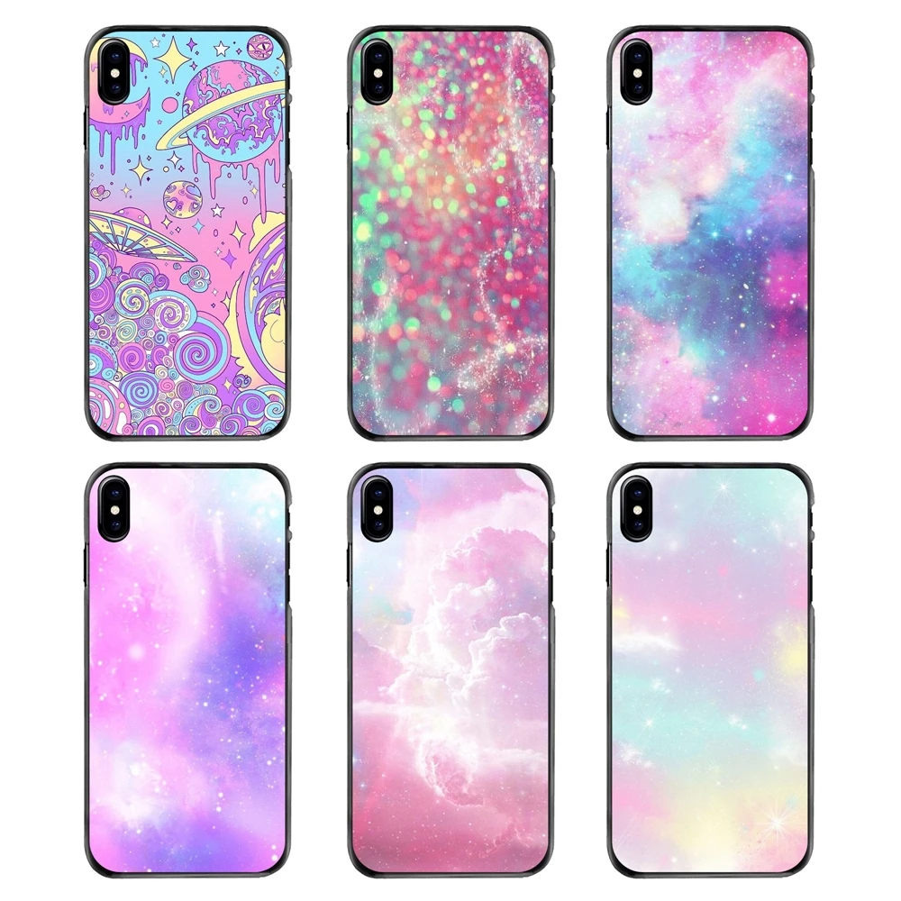 Чехлы для телефонов Iphone 4 4s 5 5S 5C SE 6 S 7 8 Plus X XR XS Max iPod Touch Радужная Пастель Galaxy