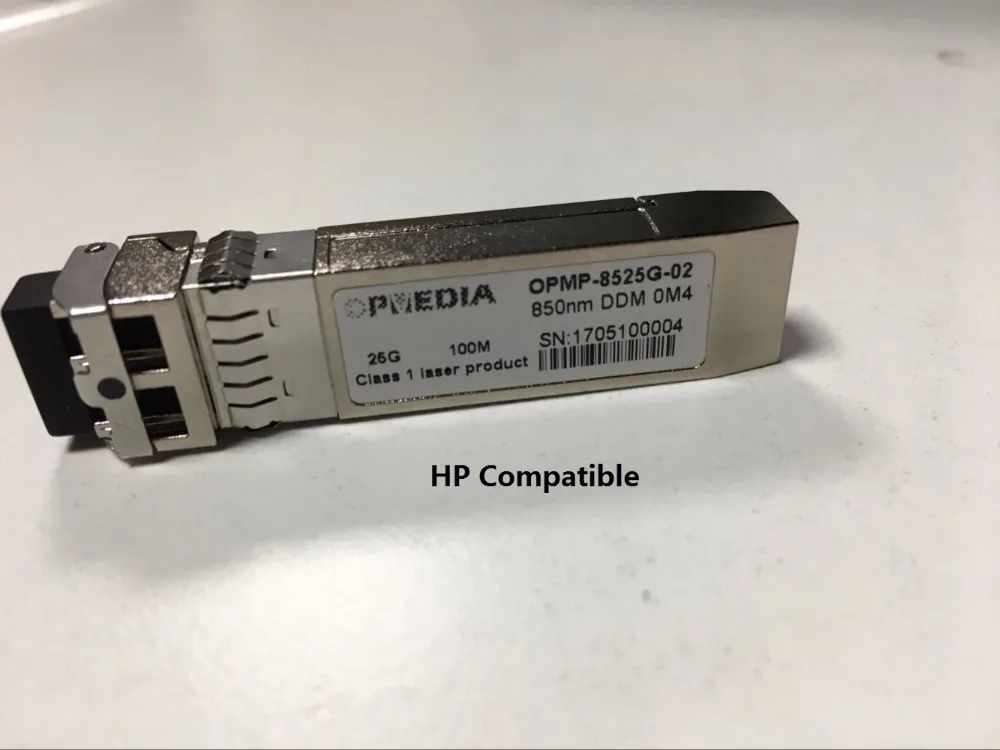 Совместимый с HP 28 ГБ/сек. 850nm многорежимный трансивер SFP28 25G SR оптический модуль LC
