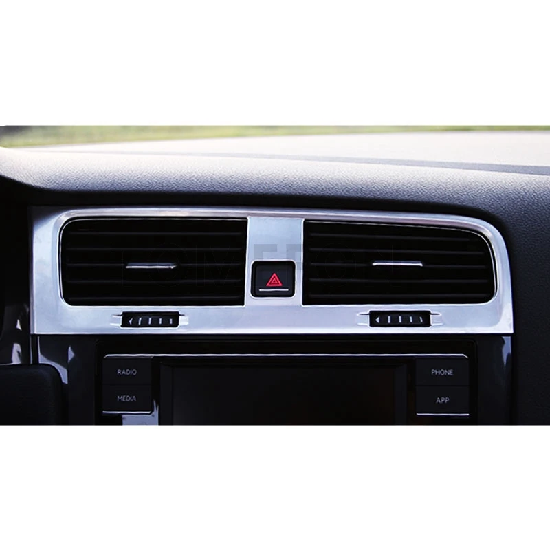 TOMEFON для Volkswagen VW Golf 7 MK7 ABS хром вентиляционное отверстие выход оконный переключатель Co пилот коробка Celling ручка внутренняя отделка