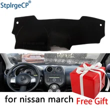 Per Nissan Micra MARZO K13 2010-2016 cruscotto tappetino pad di Protezione Ombra Cuscino Pad interni sticker car styling accessori