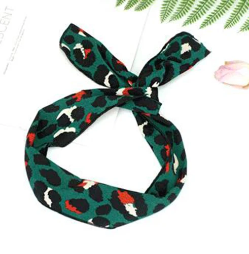 TWDVS Korean Version Of Rabbit Ears Knotted Wire Hair Band Bow Polka Dot Lady Headband Women Headdress Sweet Hair Accessories - Цвет: as  picture 19