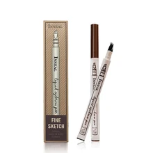 Карандаш для бровей, водостойкий, вилка, кончик, микроблейдинг, жидкая, для бровей, тату, ручка, 4 головки, стойкий, для бровей, ТИНТ, макияж, 3 стиля