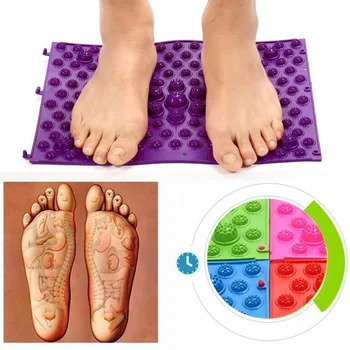 

Acupressure Foot Mats Health Care Foot Reflexology Walking Massage Mat for Pain Relief Stress Relief Acupressure Shiatsu Blanket